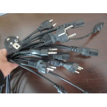 Европейский VDE резиновые кабели/ Северная Америка электрический провод зажигания/Ближний Восток вилки